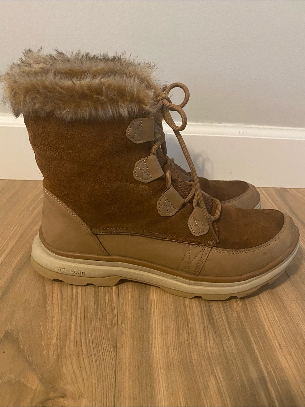 Ryka Briella women’s 10 Wide Water-Repellent Faux Fur Winter Boots CUTE